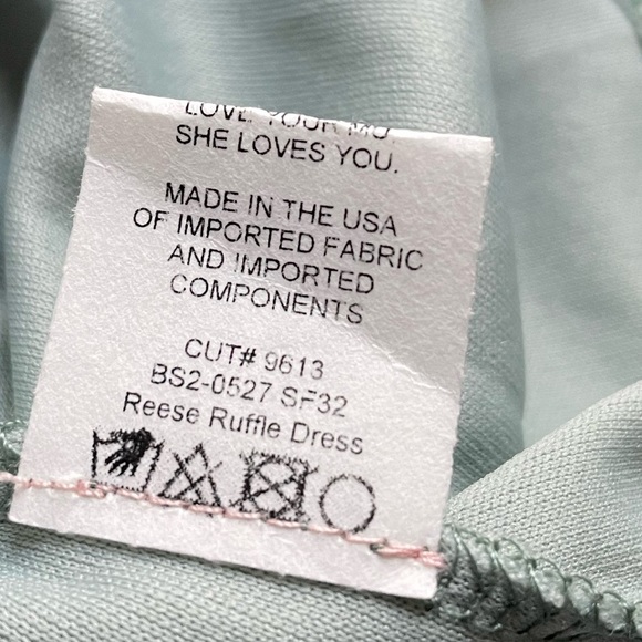 Show Me Your MuMu Reese Ruffle Maxi Dress Medium Watercolor Floral Wedding Guest - Picture 7 of 9